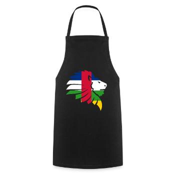 Central African Republic Flag Sango Gift - Cooking Apron - black - Front - AI Model Male 185 dark (185cm)