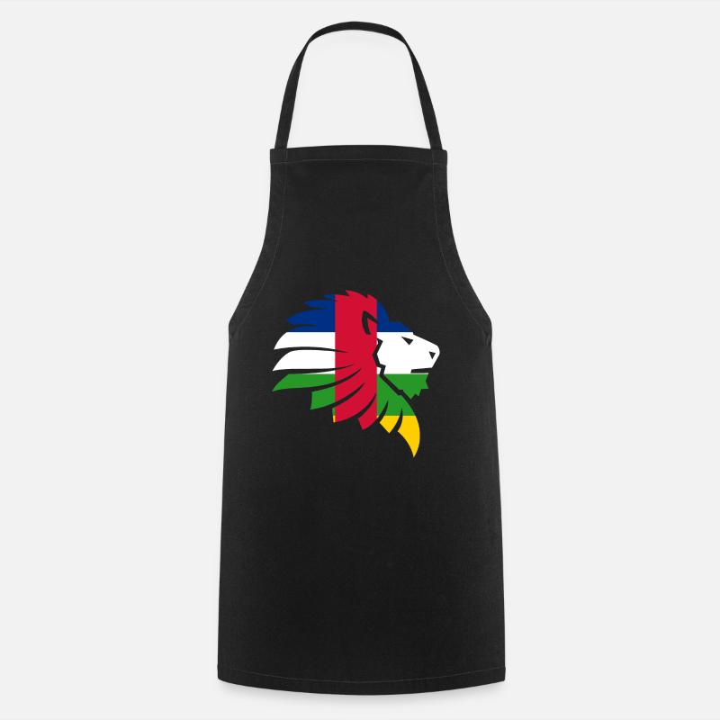 Drapeau République Centrafricaine Cadeau Sango - Tablier de cuisine - noir
