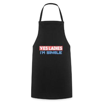 Dire drôle pour le cadeau des hommes célibataires - Tablier de cuisine - noir - Devant - AI Model Male 185 dark (185cm)