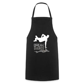 Breakdancing - Cooking Apron - black - Front - AI Model Male 185 dark (185cm)
