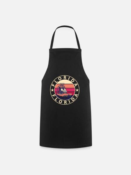 Floride Everglades - Tablier de cuisine - noir