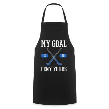 Sur le hockey de hockey cadeau de gardien de but - Tablier de cuisine - noir - Devant - AI Model Male 185 dark (185cm)