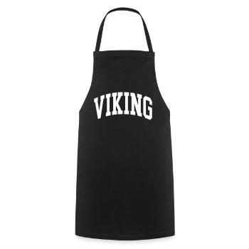 Viking - Kochschürze - Schwarz - Vorne - AI Model Male 185 dark (185cm)