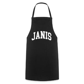 Janis - Kochschürze - Schwarz - Vorne - AI Model Male 185 dark (185cm)