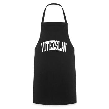 Vitezslav - Tablier de cuisine - noir - Devant - AI Model Male 185 dark (185cm)