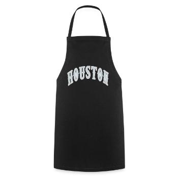 Houston - Kochschürze - Schwarz - Vorne - AI Model Male 185 dark (185cm)
