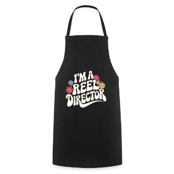 Filmmaker Film Director Cinematographer Film - Cooking Apron - black - Front - AI Model Male 185 dark (185cm)