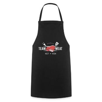 Team Meat Grilling Griller Meat Eater Steak - Cooking Apron - black - Front - AI Model Male 185 dark (185cm)