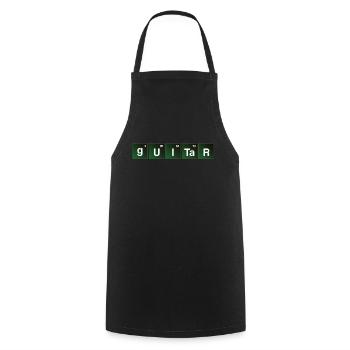 Guitar Bad Periodic Table Guitar Shirt - Cooking Apron - black - Front - AI Model Male 185 dark (185cm)