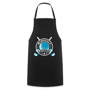 golf legend gift idea - Cooking Apron - black - Front - AI Model Male 185 dark (185cm)