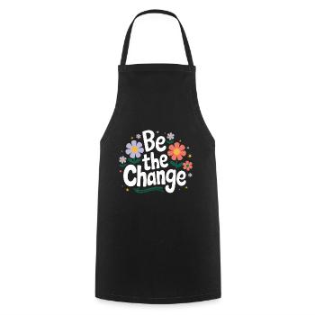 Altruisme Don désintéressé Donner d’école - Tablier de cuisine - noir - Devant - AI Model Male 185 dark (185cm)