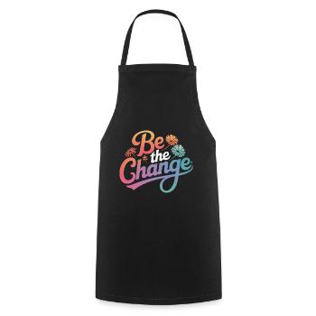 Altruisme Don désintéressé Donner d’école - Tablier de cuisine - noir - Devant - AI Model Male 185 dark (185cm)