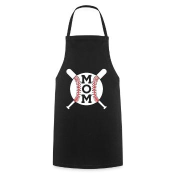 MAMAN BASEBALL FÊTE DES MÈRES - Tablier de cuisine - noir - Devant - AI Model Male 185 dark (185cm)