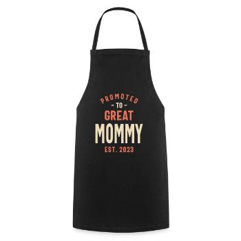 Befördert zu Great Mommy - Design for Moms Grandma - Kochschürze - Schwarz - Vorne - AI Model Male 185 dark (185cm)