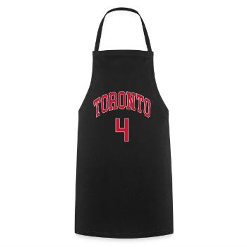 Toronto 4 - Kochschürze - Schwarz - Vorne - AI Model Male 185 dark (185cm)