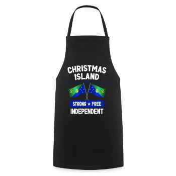 Weihnachtsinsel - Kochschürze - Schwarz - Vorne - AI Model Male 185 dark (185cm)