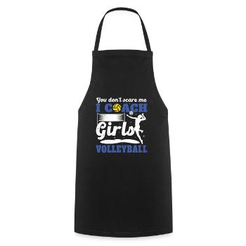 Coach volleyball Sportif Humour Entraîneur Filles - Tablier de cuisine - noir - Devant - AI Model Male 185 dark (185cm)