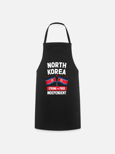 Corée du Nord - Tablier de cuisine - noir