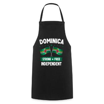 Dominica - Cooking Apron - black - Front - AI Model Male 185 dark (185cm)