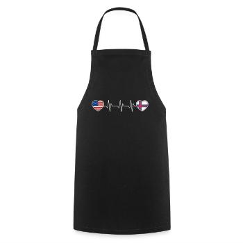 Faroe Islands - Cooking Apron - black - Front - AI Model Male 185 dark (185cm)