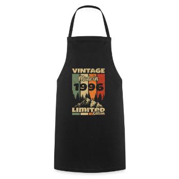 1996 Vintage Born In 1996 Birthday Gift - Cooking Apron - black - Front - AI Model Male 185 dark (185cm)