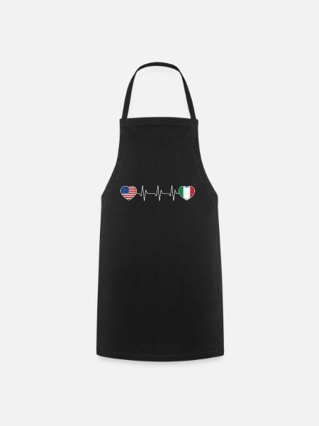 Italien - Kochschürze - Schwarz