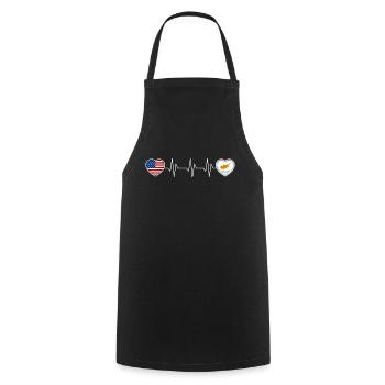 Chypre - Tablier de cuisine - noir - Devant - AI Model Male 185 dark (185cm)