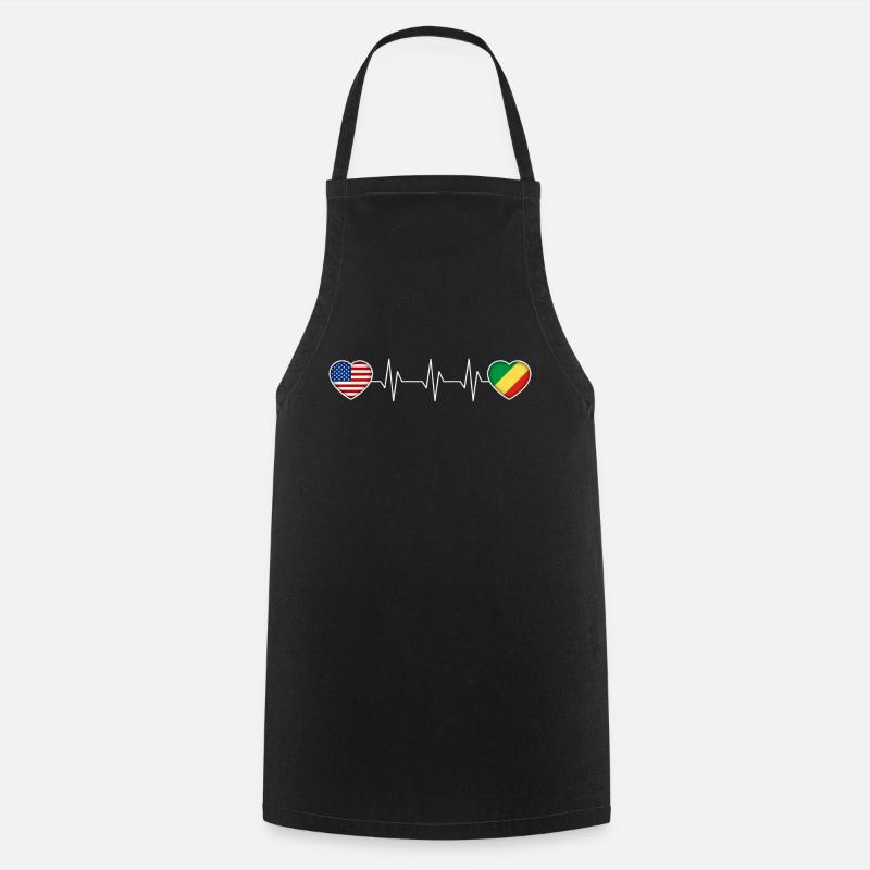 République du Congo - Tablier de cuisine - noir