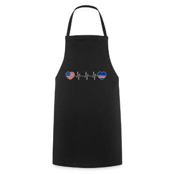 Cape Verde - Cooking Apron - black - Front - AI Model Male 185 dark (185cm)