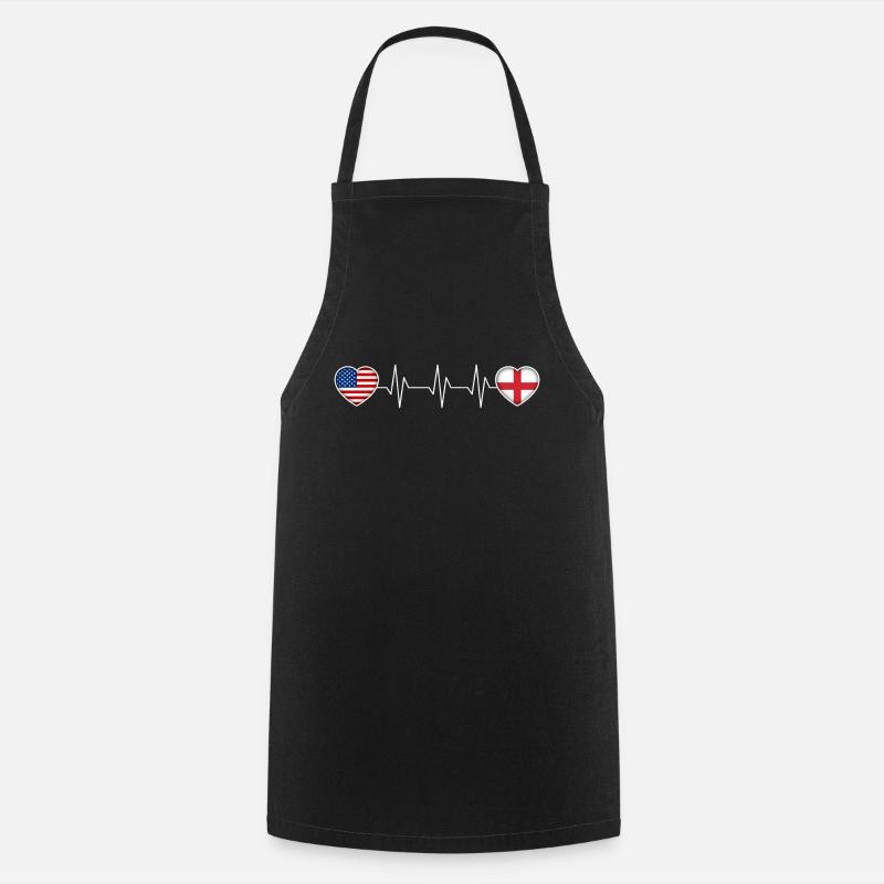 England - Cooking Apron - black
