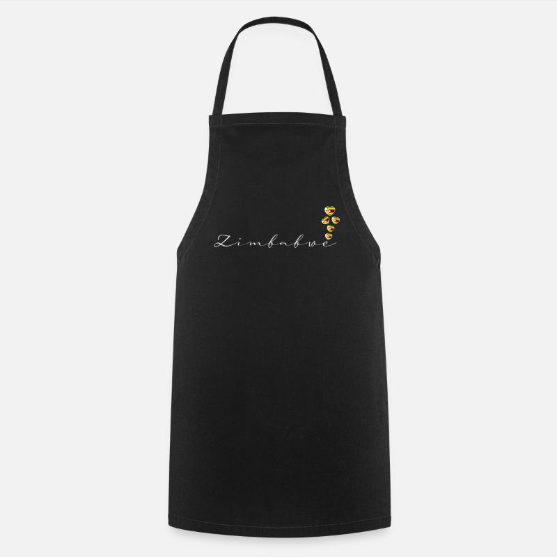 Zimbabwe - Cooking Apron - black