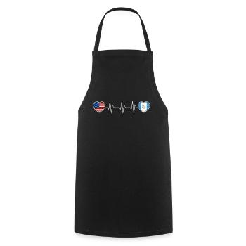 Guatemala - Cooking Apron - black - Front - AI Model Male 185 dark (185cm)