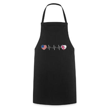 Népal - Tablier de cuisine - noir - Devant - AI Model Male 185 dark (185cm)