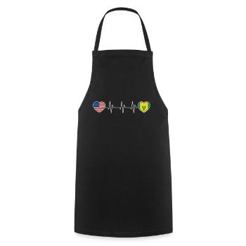 Saint Vincent and the Grenadines - Cooking Apron - black - Front - AI Model Male 185 dark (185cm)