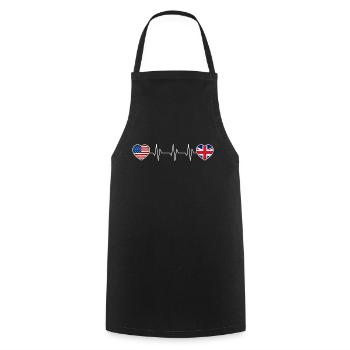 United Kingdom - Cooking Apron - black - Front - AI Model Male 185 dark (185cm)