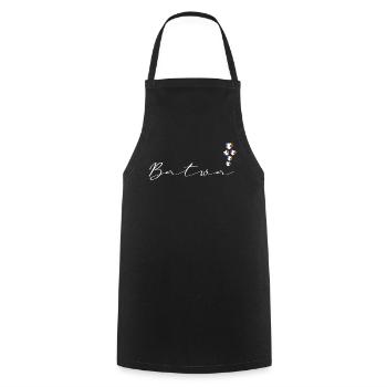 Batwa - Tablier de cuisine - noir - Devant - AI Model Male 185 dark (185cm)