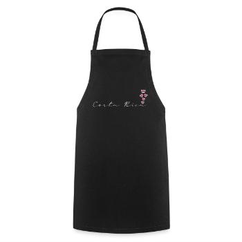 Costa Rica - Cooking Apron - black - Front - AI Model Male 185 dark (185cm)