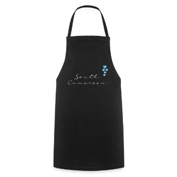 South Cameroon - Cooking Apron - black - Front - AI Model Male 185 dark (185cm)