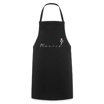 Mexico - Cooking Apron - black - Front - AI Model Male 185 dark (185cm)