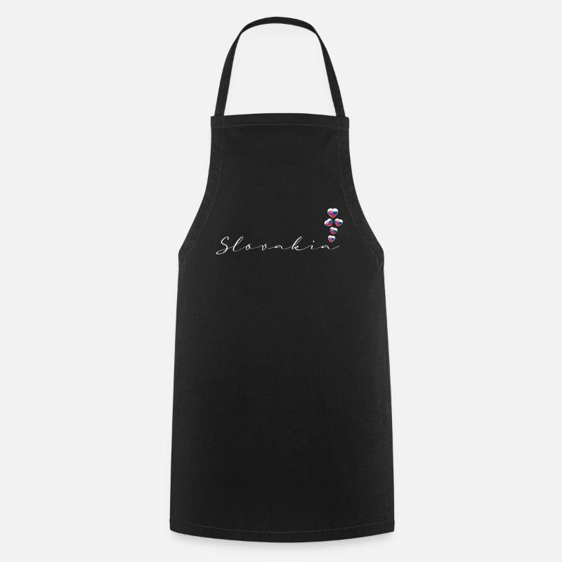 Slovakia - Cooking Apron - black