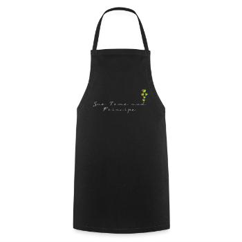 Sao Tomé et Principe - Tablier de cuisine - noir - Devant - AI Model Male 185 dark (185cm)