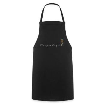 Mozambique - Cooking Apron - black - Front - AI Model Male 185 dark (185cm)
