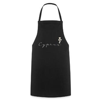 Chypre - Tablier de cuisine - noir - Devant - AI Model Male 185 dark (185cm)