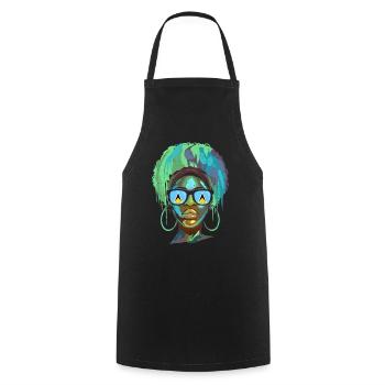 Saint Lucia - Cooking Apron - black - Front - AI Model Male 185 dark (185cm)