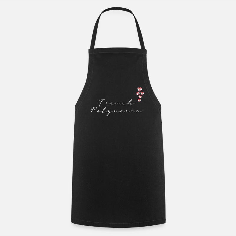 Polynésie française - Tablier de cuisine - noir