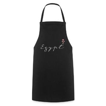 Egypt - Cooking Apron - black - Front - AI Model Male 185 dark (185cm)