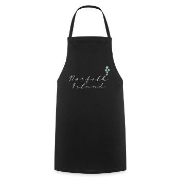 Île Norfolk - Tablier de cuisine - noir - Devant - AI Model Male 185 dark (185cm)