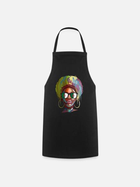 Algérie - Tablier de cuisine - noir