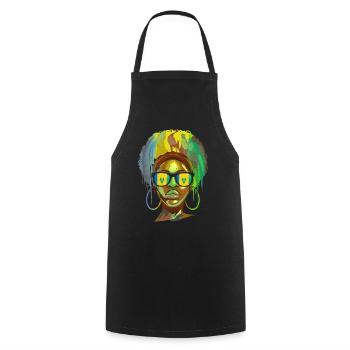 Saint Vincent and the Grenadines - Cooking Apron - black - Front - AI Model Male 185 dark (185cm)