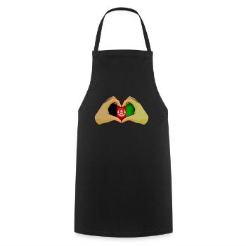 Afghanistan - Cooking Apron - black - Front - AI Model Male 185 dark (185cm)